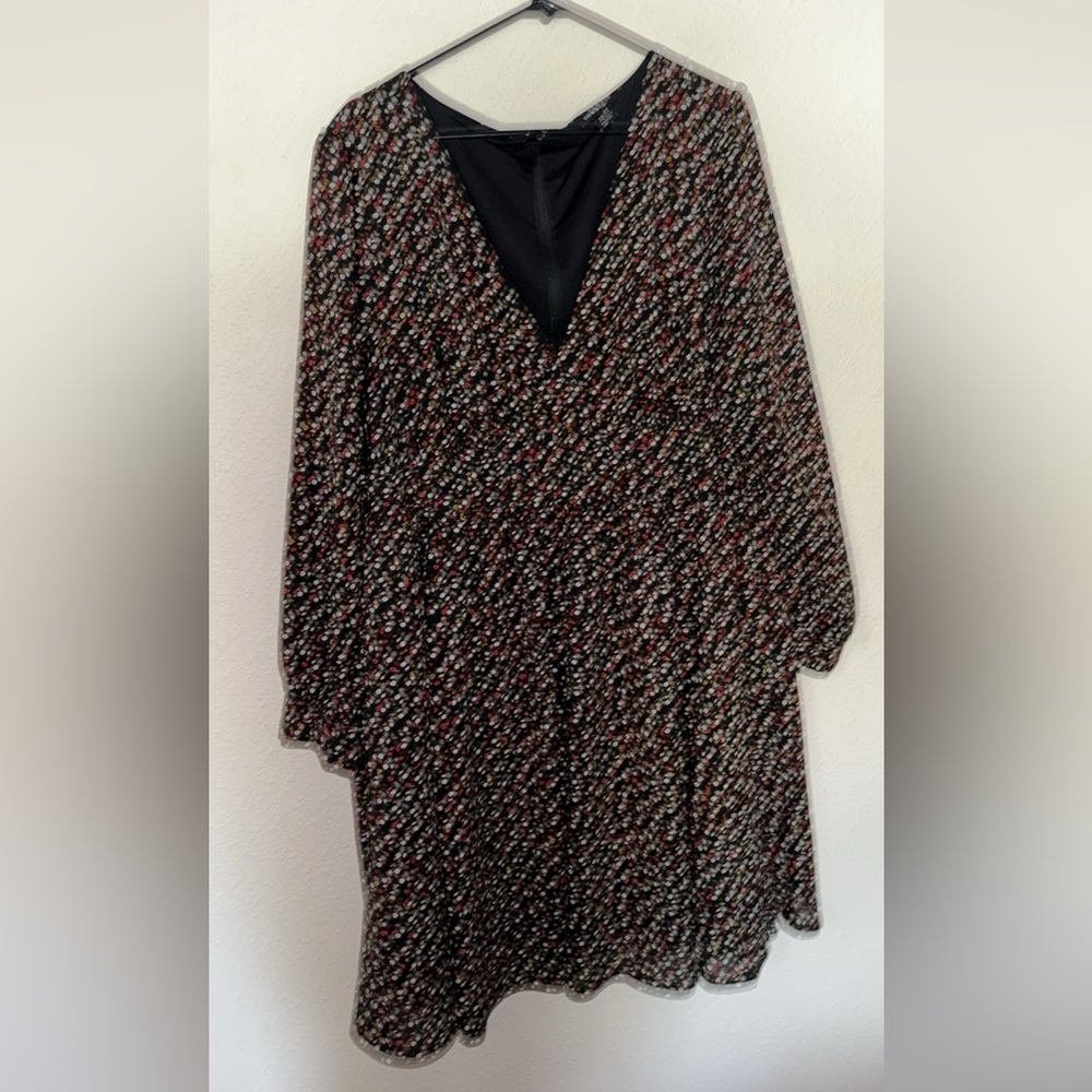 Torrid Multicolor Long Sleeve Dress